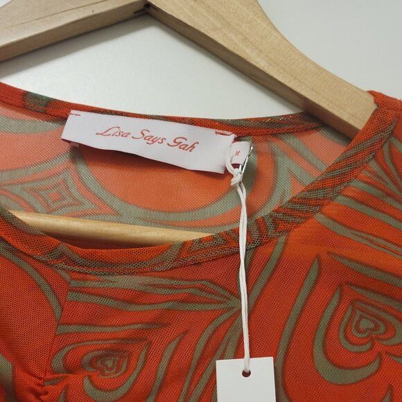 Lisa Says Gah : Elenor Crop Top, Wild Hearts Red - Picture 5 of 5